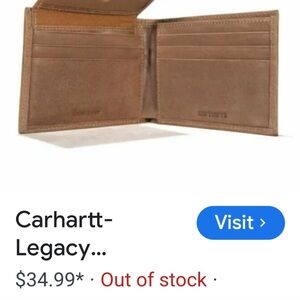 Carhartt Men's Brown Leather Wallet